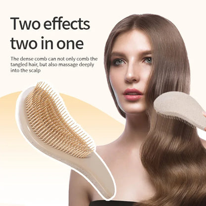 Brosse À Cheveux Démêlante Magique, 1 Pièce, Paille De Blé Douce, Peigne De Massage Du Cuir Chevelu, Antistatique, Brosse De