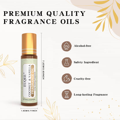 10Ml Fragrance Oil Roll-On Long Lasting Scent La Vie Est Belle CHANCE Jadore Cotton Strawberry Mango for Men and Women