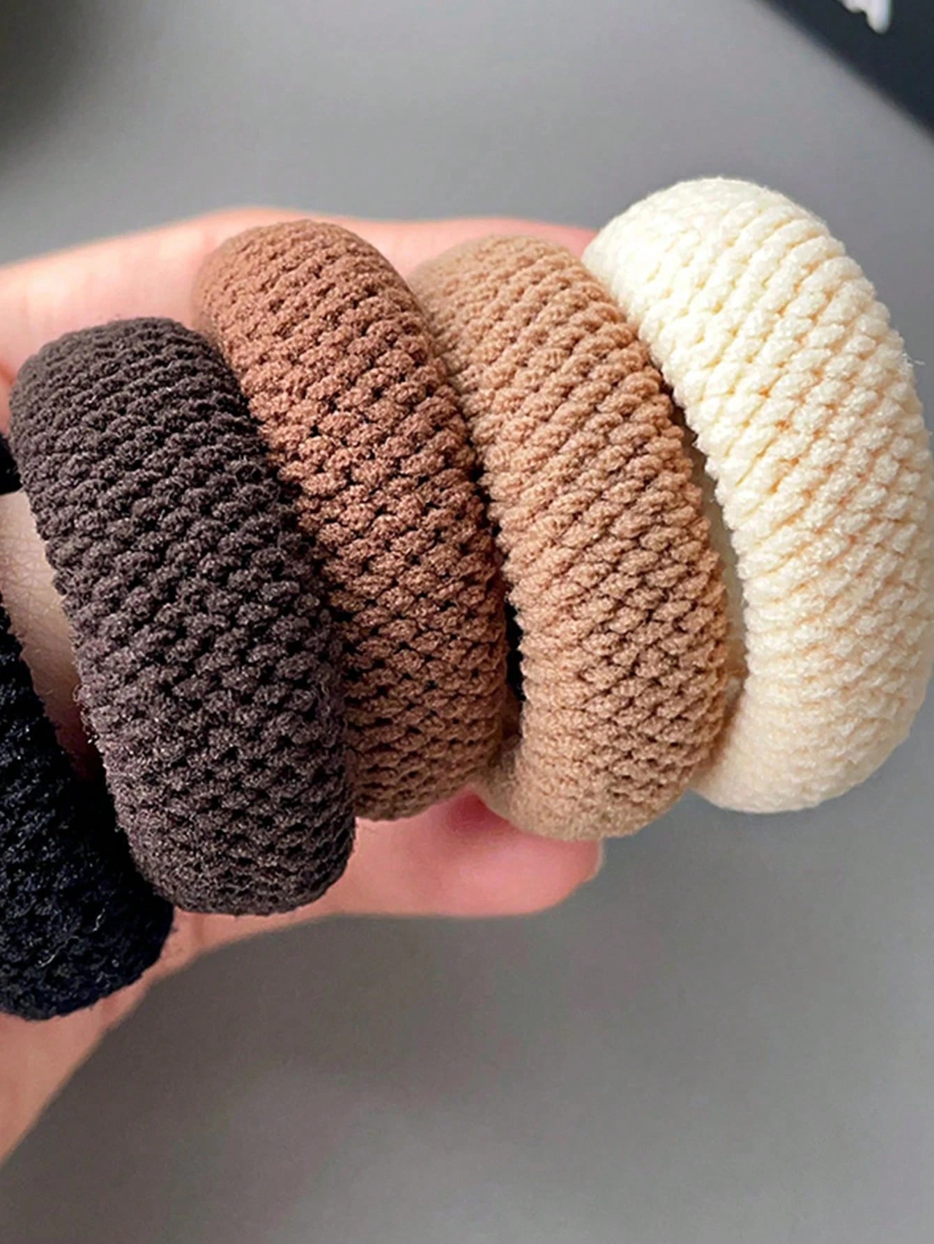 2026 5/10 Mix Color High Elasticity Thickened Versatile Simple Scrunchies, Hair-Friendly (Random Color) Hair Ties Hair Rope