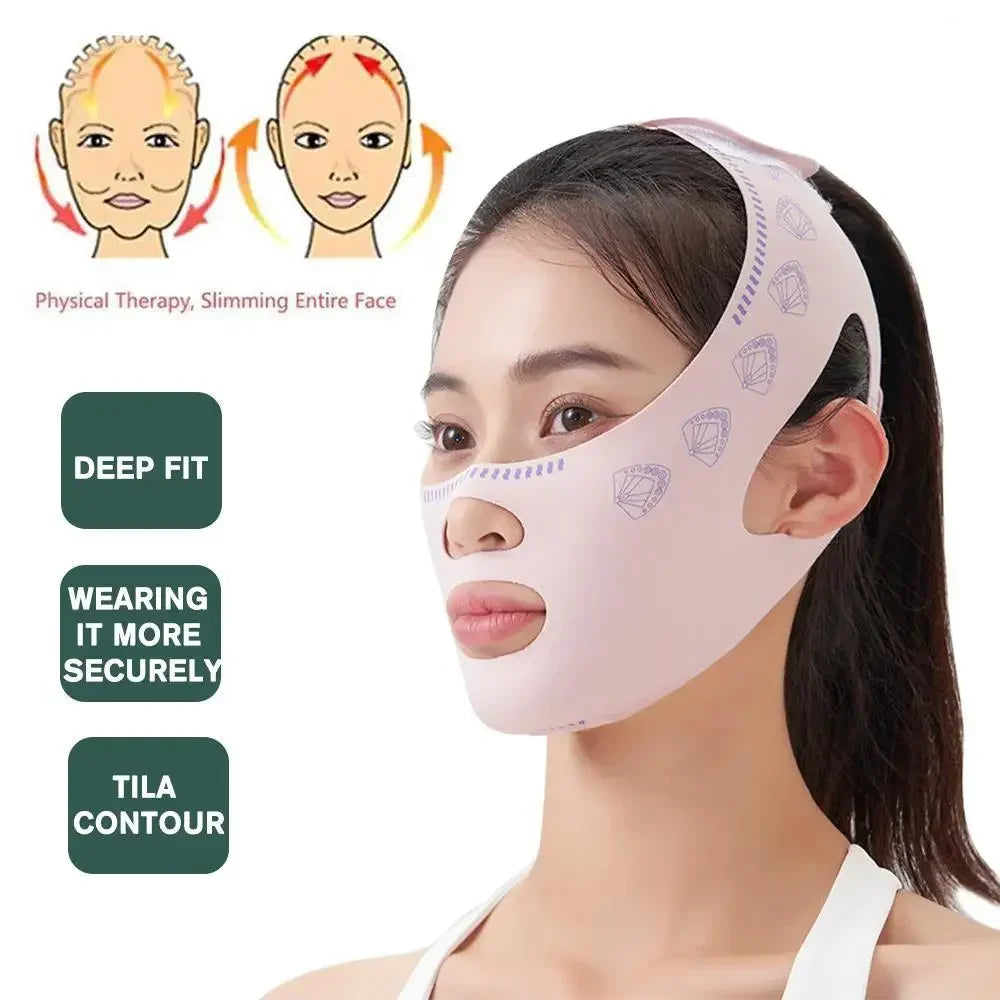 Wholesalewrinkle Bandage Breathable V Face Band Cheek Lift up Face Thin Mask Reduce Double Chin V-Line Shaping Bandage Anti