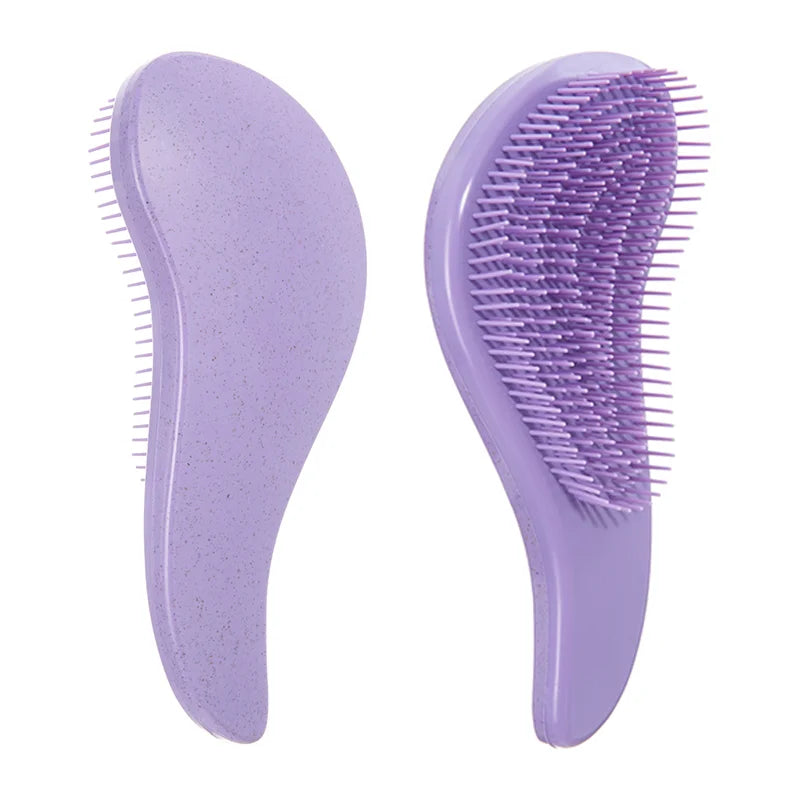 Brosse À Cheveux Démêlante Magique, 1 Pièce, Paille De Blé Douce, Peigne De Massage Du Cuir Chevelu, Antistatique, Brosse De