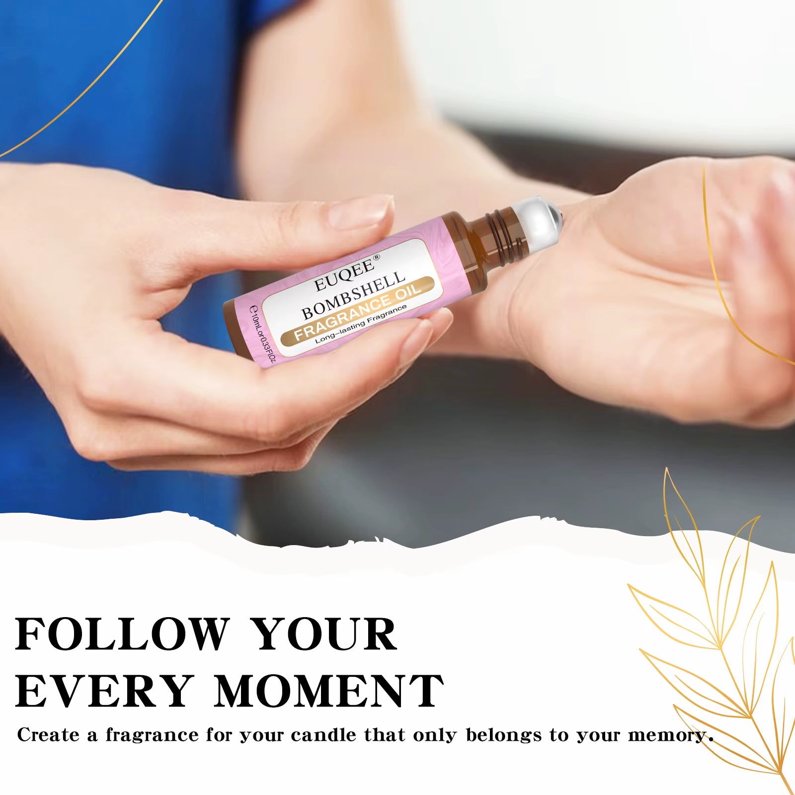 10Ml Fragrance Oil Roll-On Long Lasting Scent La Vie Est Belle CHANCE Jadore Cotton Strawberry Mango for Men and Women